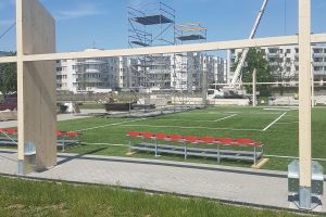 Budowa hali łukowej o konstrukcji z drewna klejonego na  terenie stadionu miejskiego, przy ul.1 Maja 16 w Piasecznie