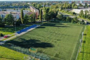 WYMIANA NAWIERZCHNI Z SZTUCZNEJ TRAWY PIŁKARSKIEJ NA STADIONIE GKS WALKA ZABRZE